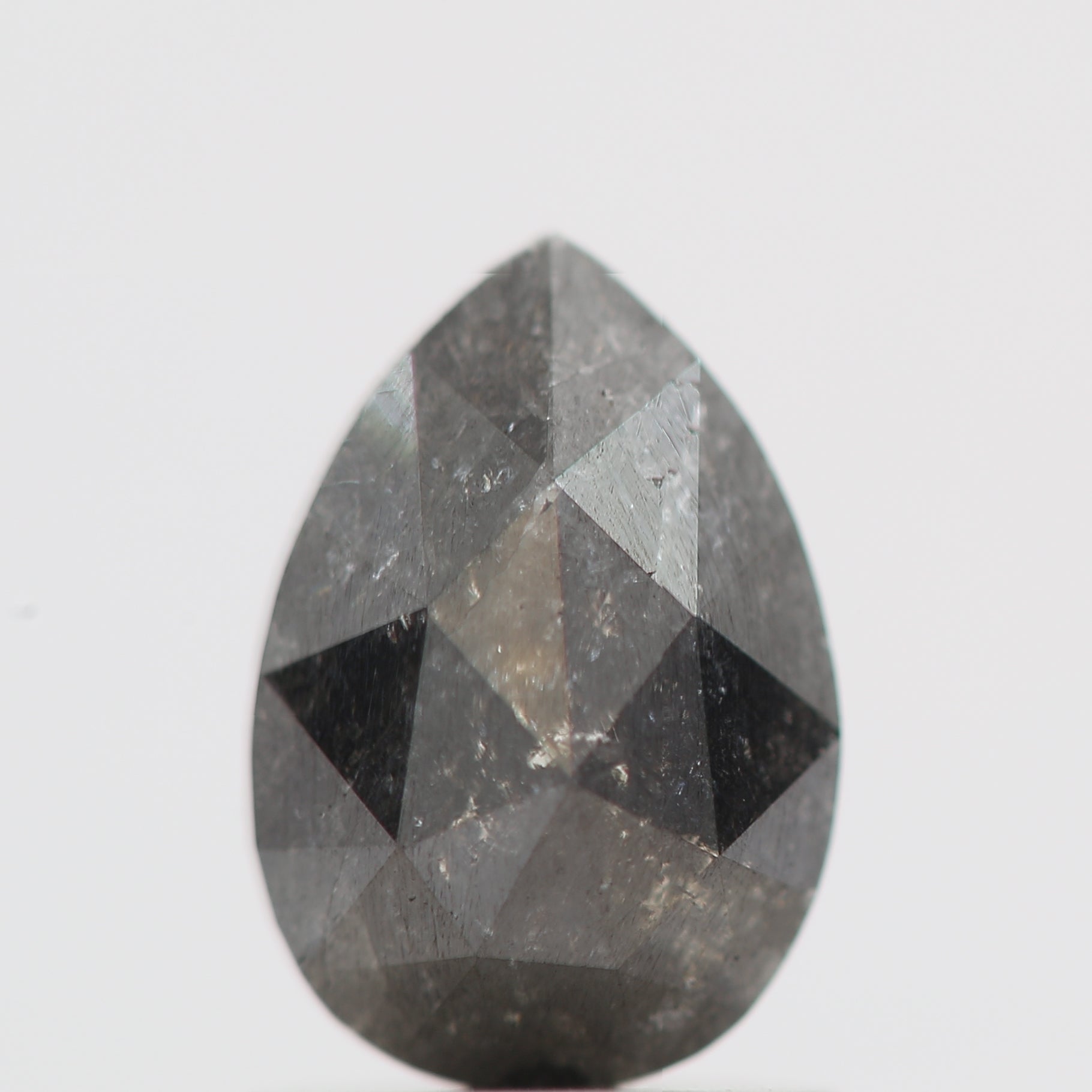 Salt and Pepper Diamond Fancy Gray Color 1.20 CT 8.00 x 5.50 x 3.25 MM Pear Cut Diamond! Natural Loose Diamond ! Christmas Gift for Her